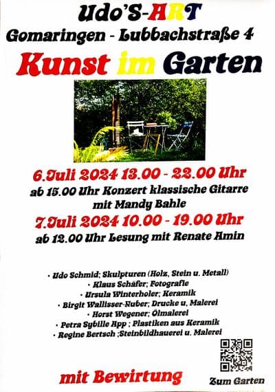 Kunst im Garten Plakat